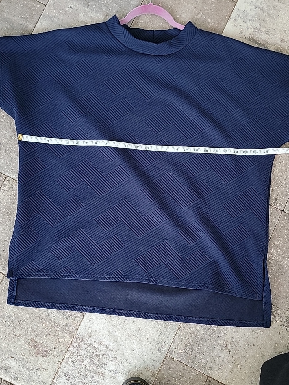 See And Be Seen Textured Duo Women's Lounge Set Navy Blue Sz L Relaxed Fit - Picture 12 of 16